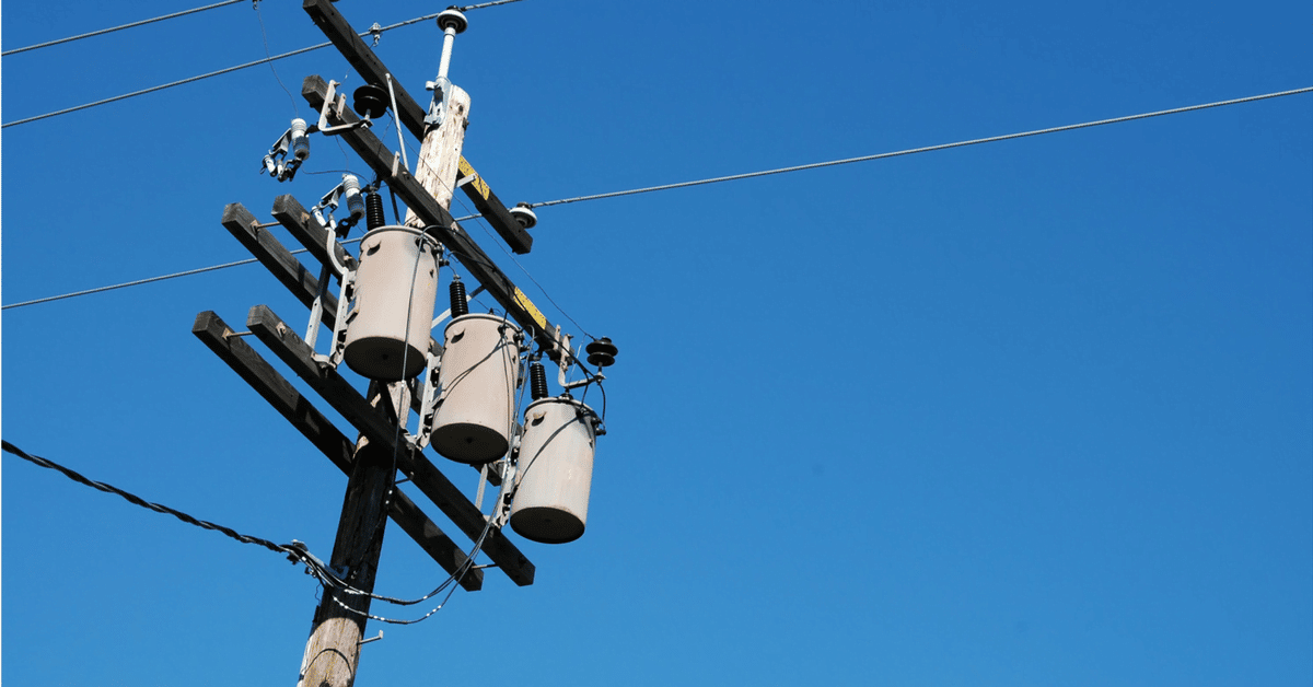 Image: Power line Cross Poles Image